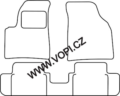 Autokoberce Chevrolet Tacuma 2000 - 2004 Royalfit (907)